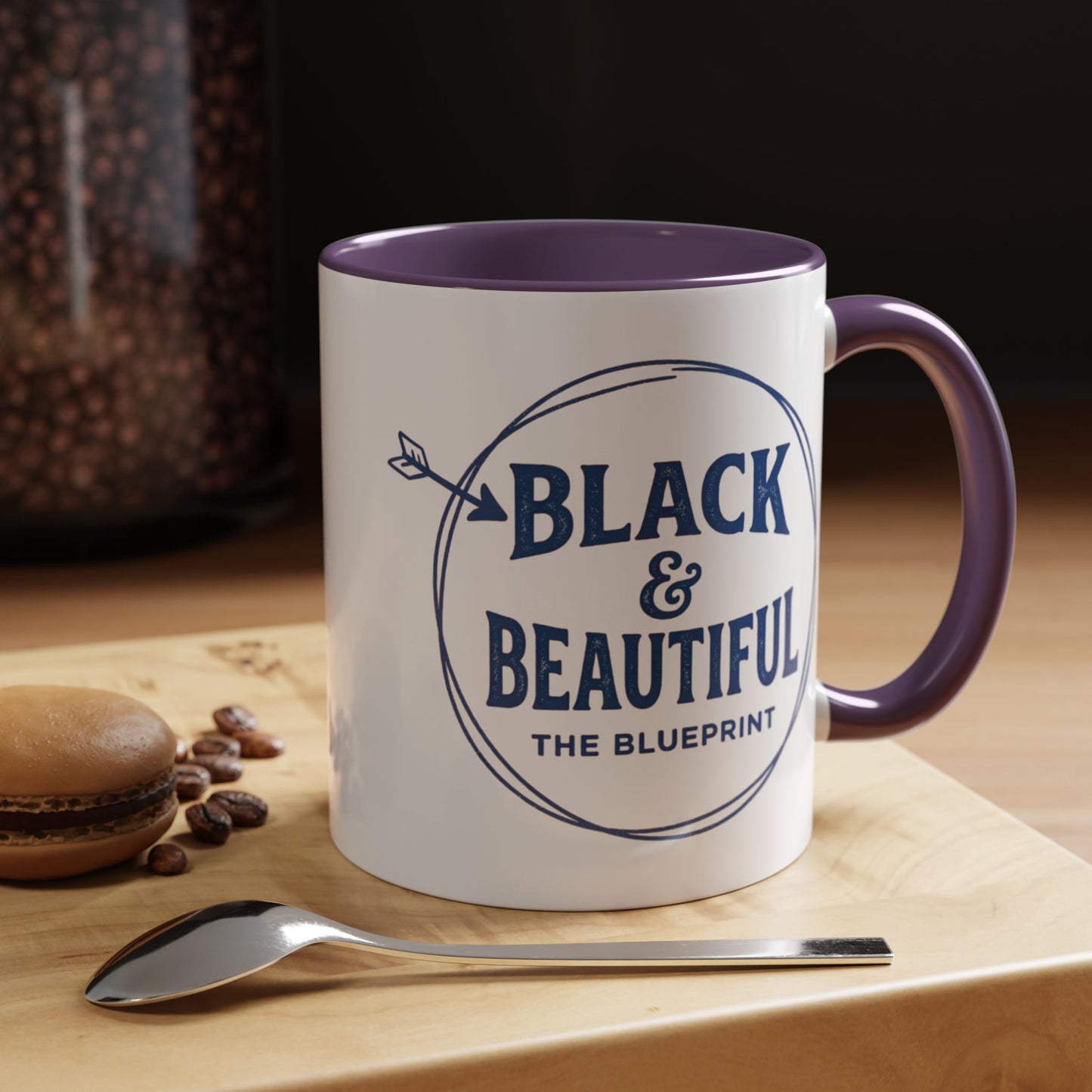 Black & Beautiful: The Blueprint Accent Coffee Mug — Inspirational 11/15oz Ceramic