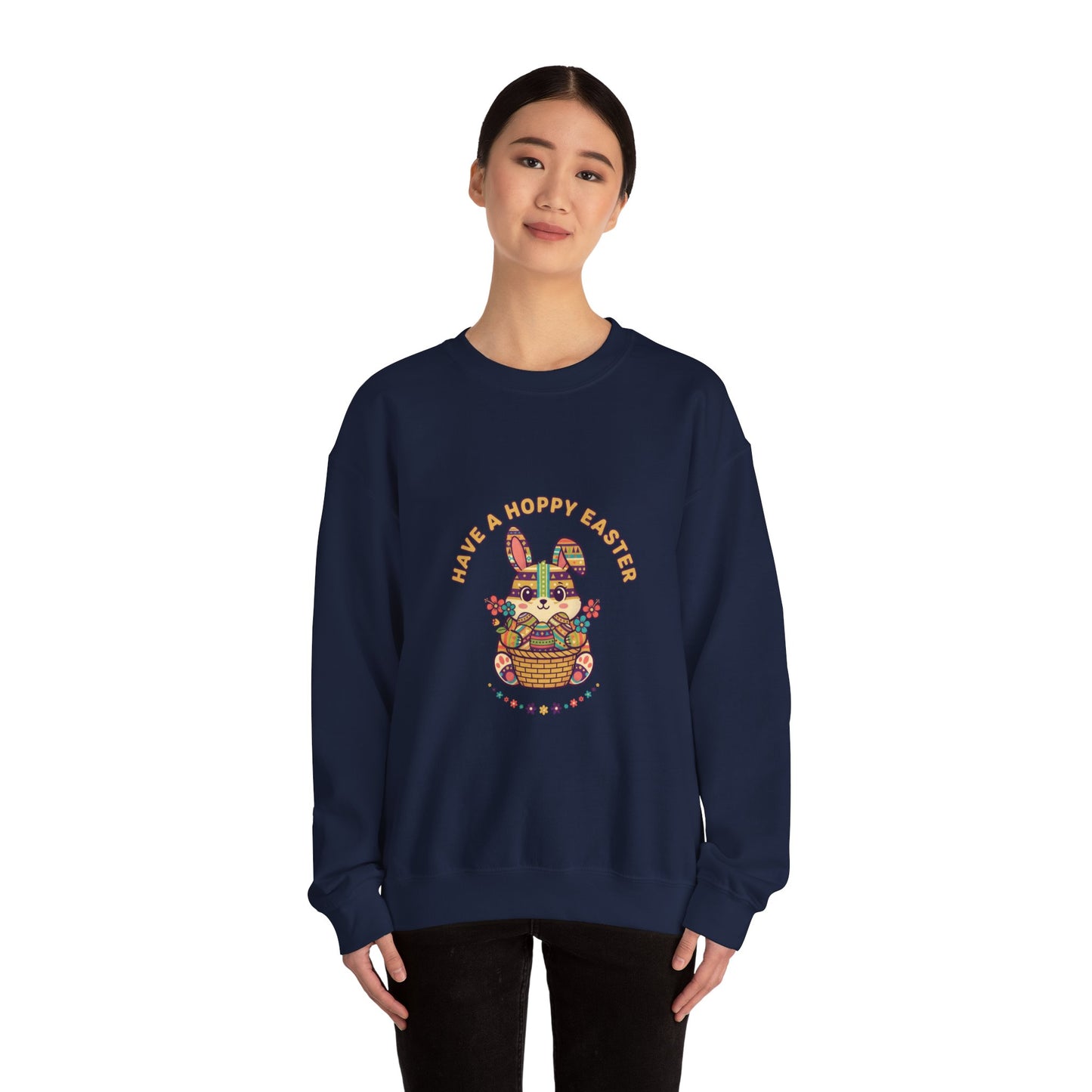 Have a Hoppy Easter Bunny Aesthetic Sweatshirt | pastel spring, vintage Easter
