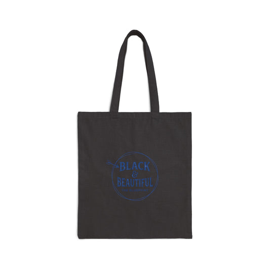 Black & Beautiful Tote Bag — Cotton Canvas Reusable Shopper