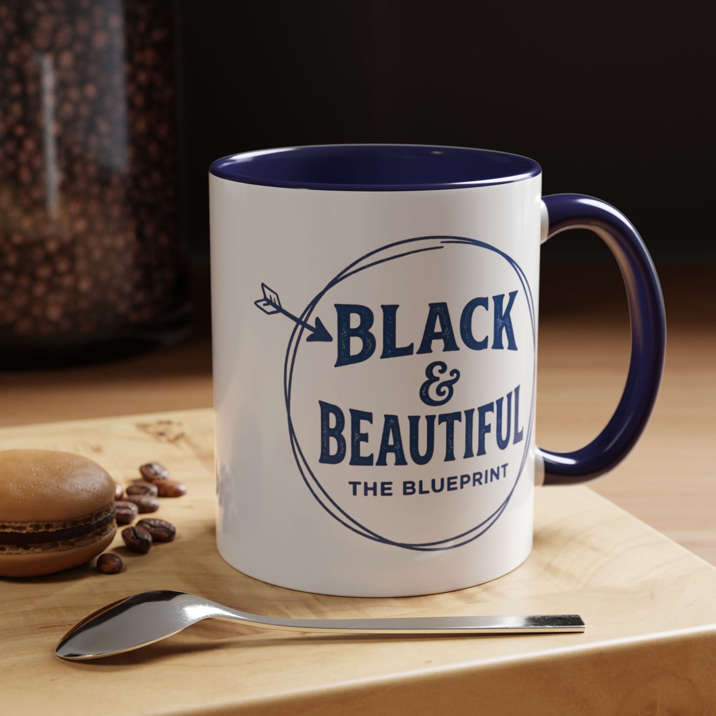 Black & Beautiful: The Blueprint Accent Coffee Mug — Inspirational 11/15oz Ceramic