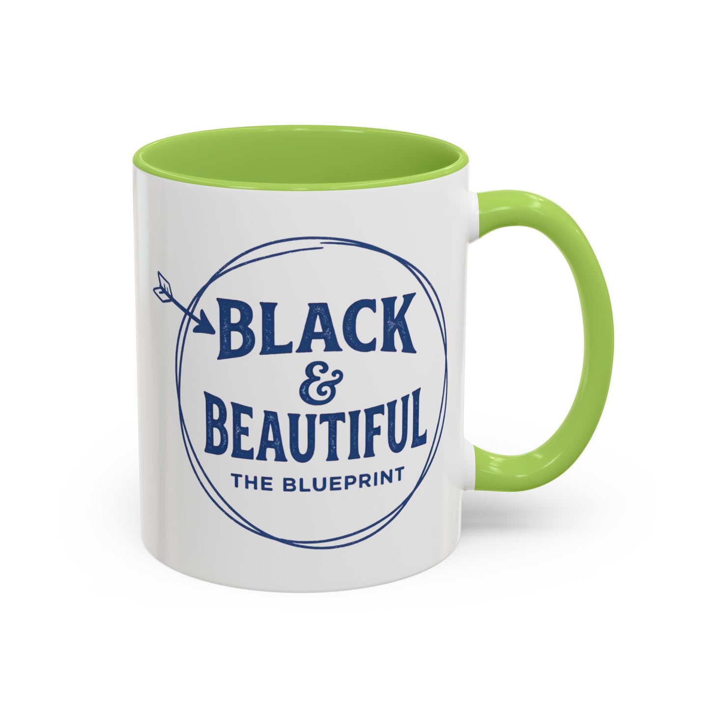 Black & Beautiful: The Blueprint Accent Coffee Mug — Inspirational 11/15oz Ceramic