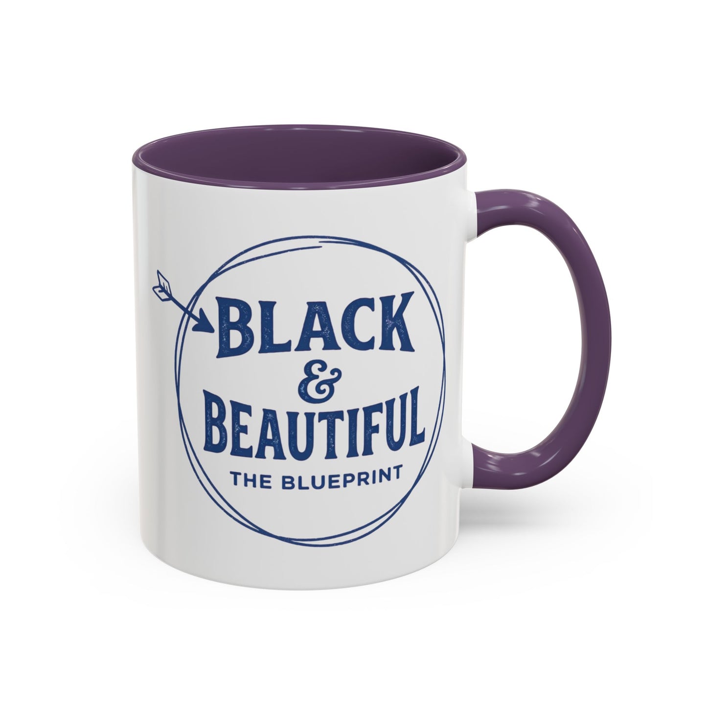 Black & Beautiful: The Blueprint Accent Coffee Mug — Inspirational 11/15oz Ceramic