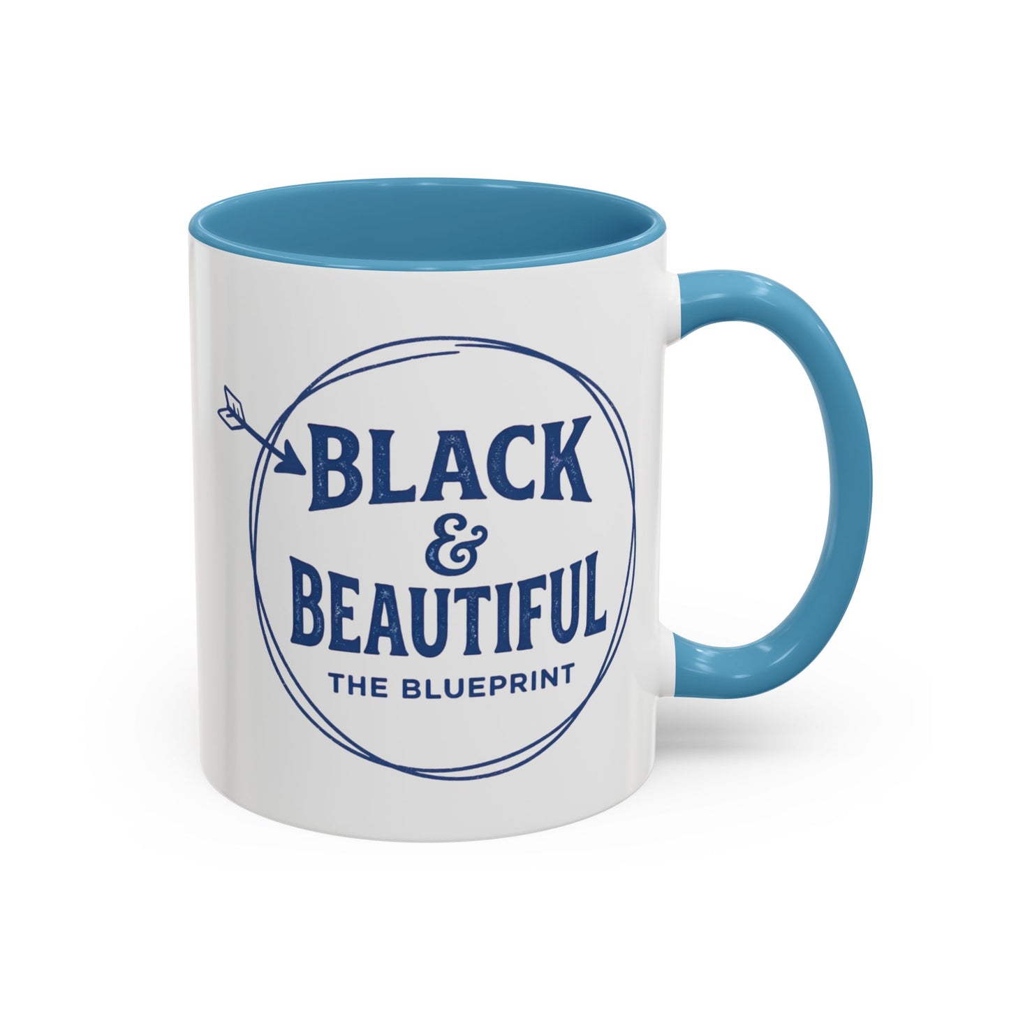 Black & Beautiful: The Blueprint Accent Coffee Mug — Inspirational 11/15oz Ceramic