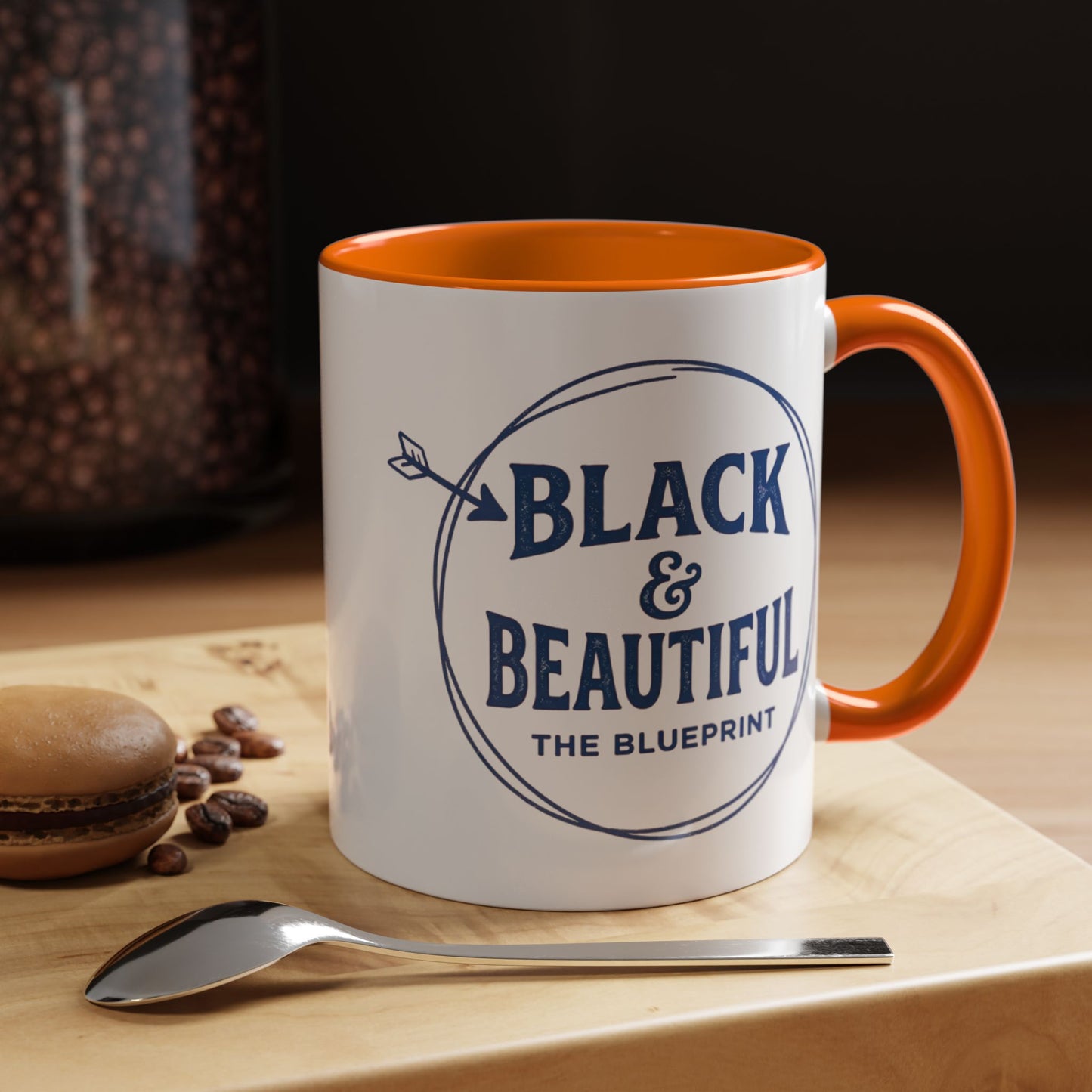 Black & Beautiful: The Blueprint Accent Coffee Mug — Inspirational 11/15oz Ceramic