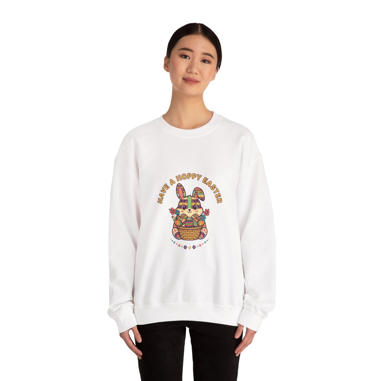 Have a Hoppy Easter Bunny Aesthetic Sweatshirt | pastel spring, vintage Easter