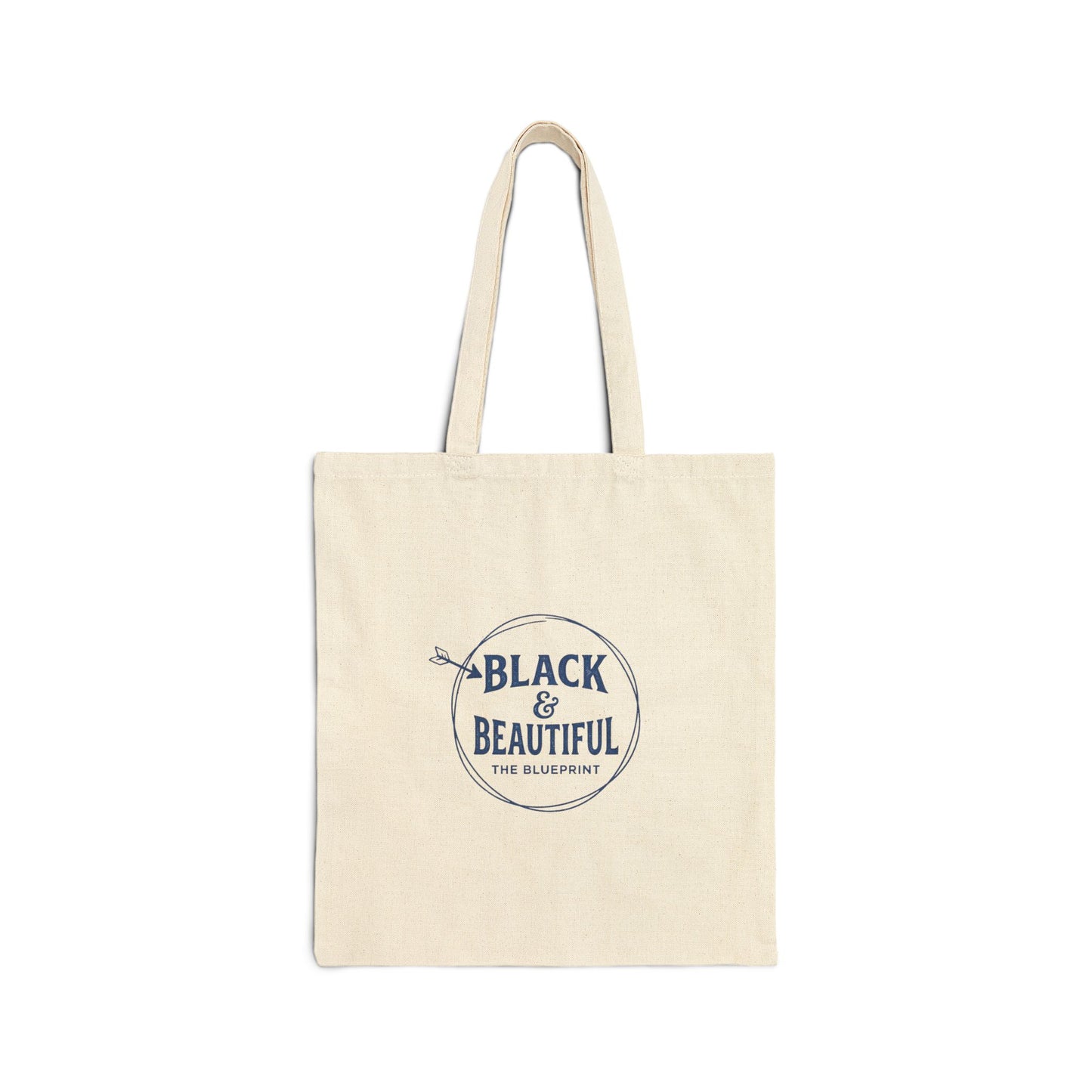 Black & Beautiful Tote Bag — Cotton Canvas Reusable Shopper