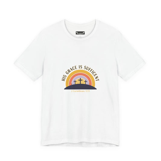 He Is Risen Sunrise Cross Tee | Christian Easter shirt, faith-based humor