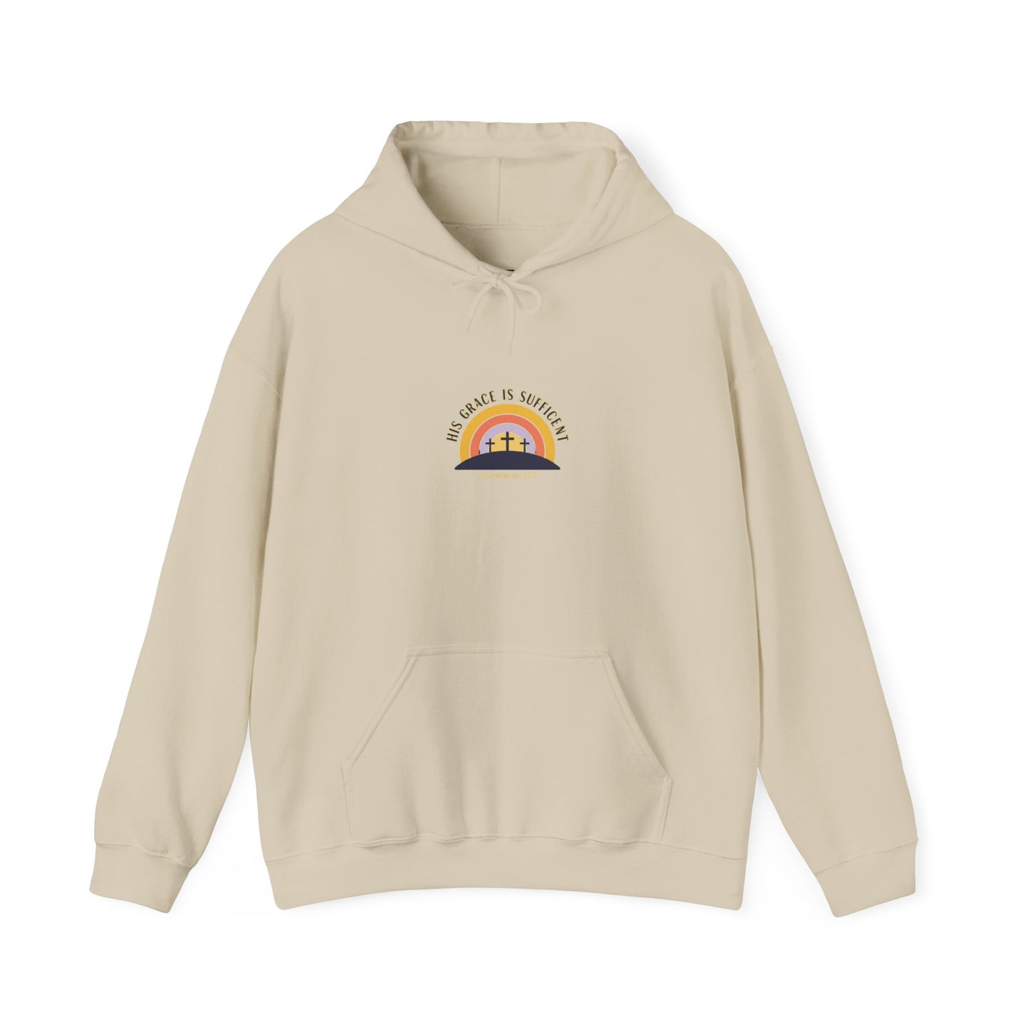 He Is Risen Rainbow Cross Hoodie | Christian Easter shirt, faith-based humor
