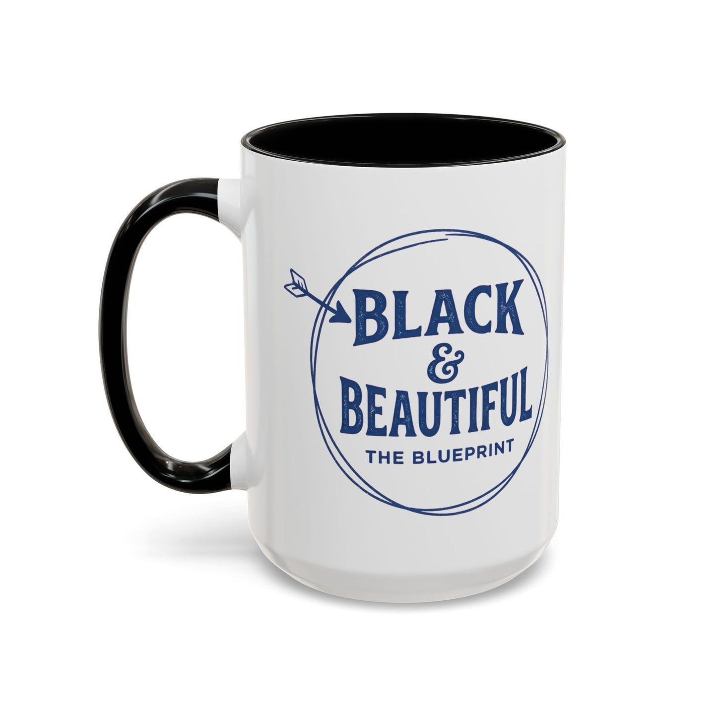 Black & Beautiful: The Blueprint Accent Coffee Mug — Inspirational 11/15oz Ceramic