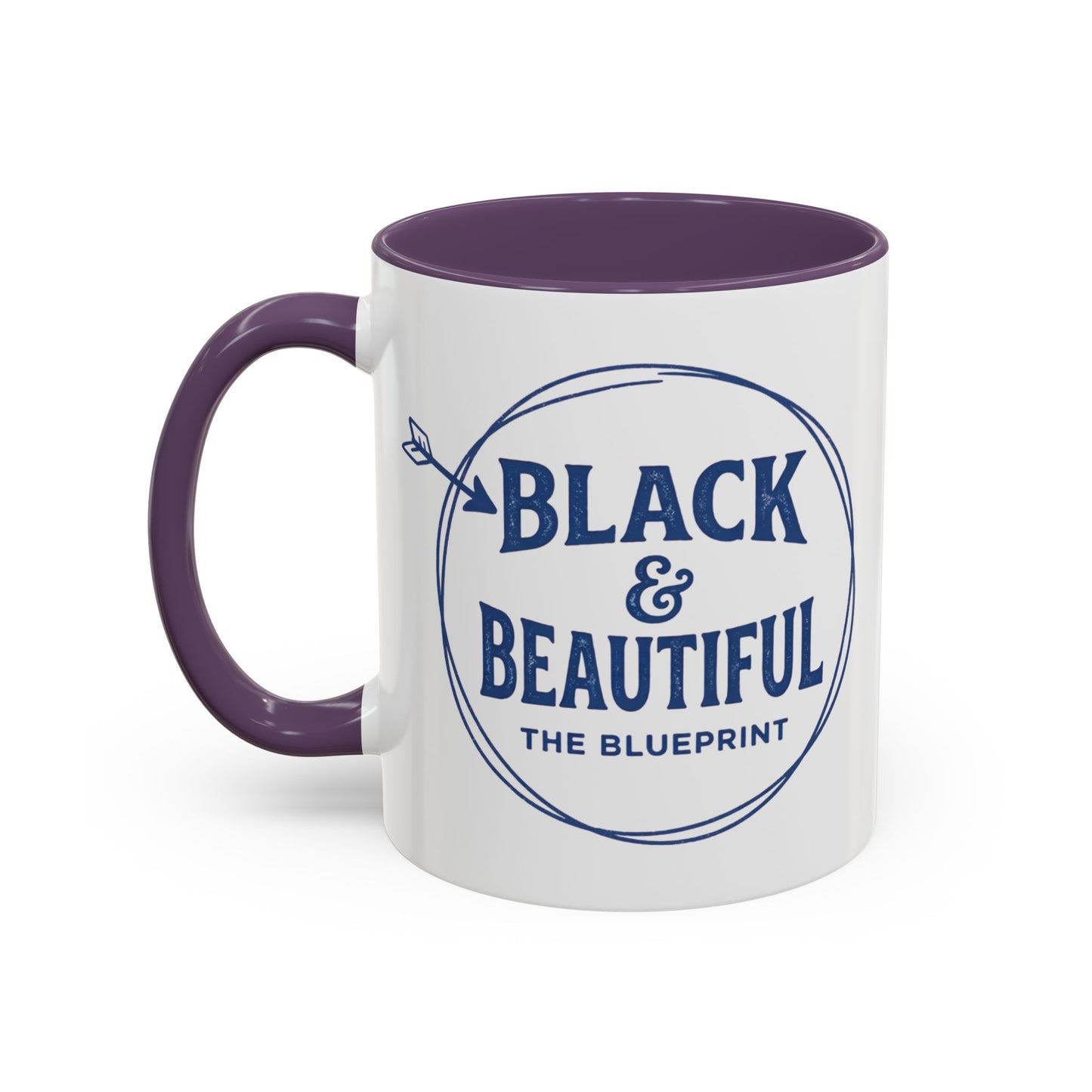 Black & Beautiful: The Blueprint Accent Coffee Mug — Inspirational 11/15oz Ceramic
