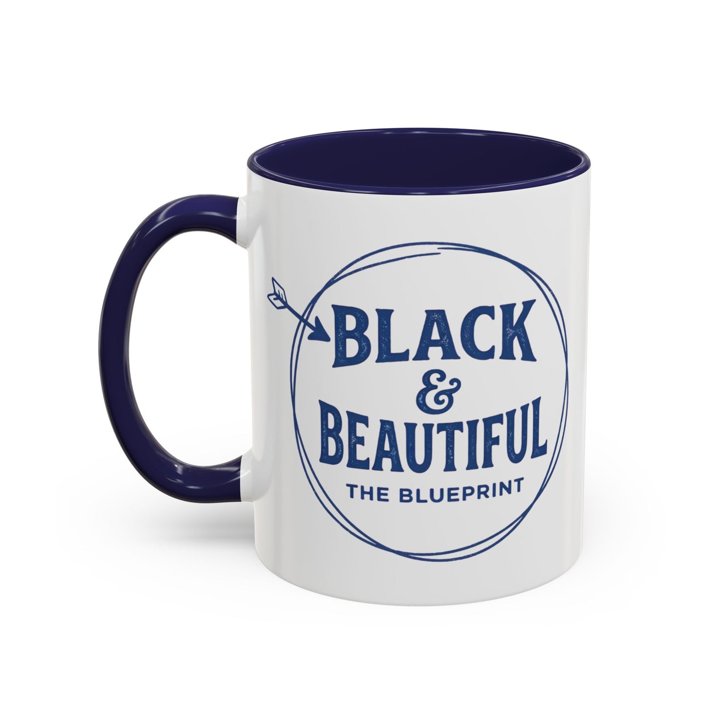 Black & Beautiful: The Blueprint Accent Coffee Mug — Inspirational 11/15oz Ceramic