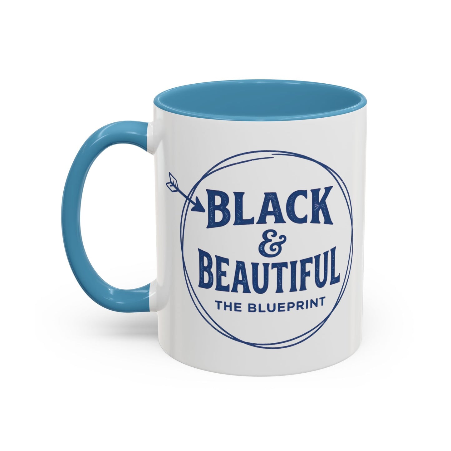 Black & Beautiful: The Blueprint Accent Coffee Mug — Inspirational 11/15oz Ceramic