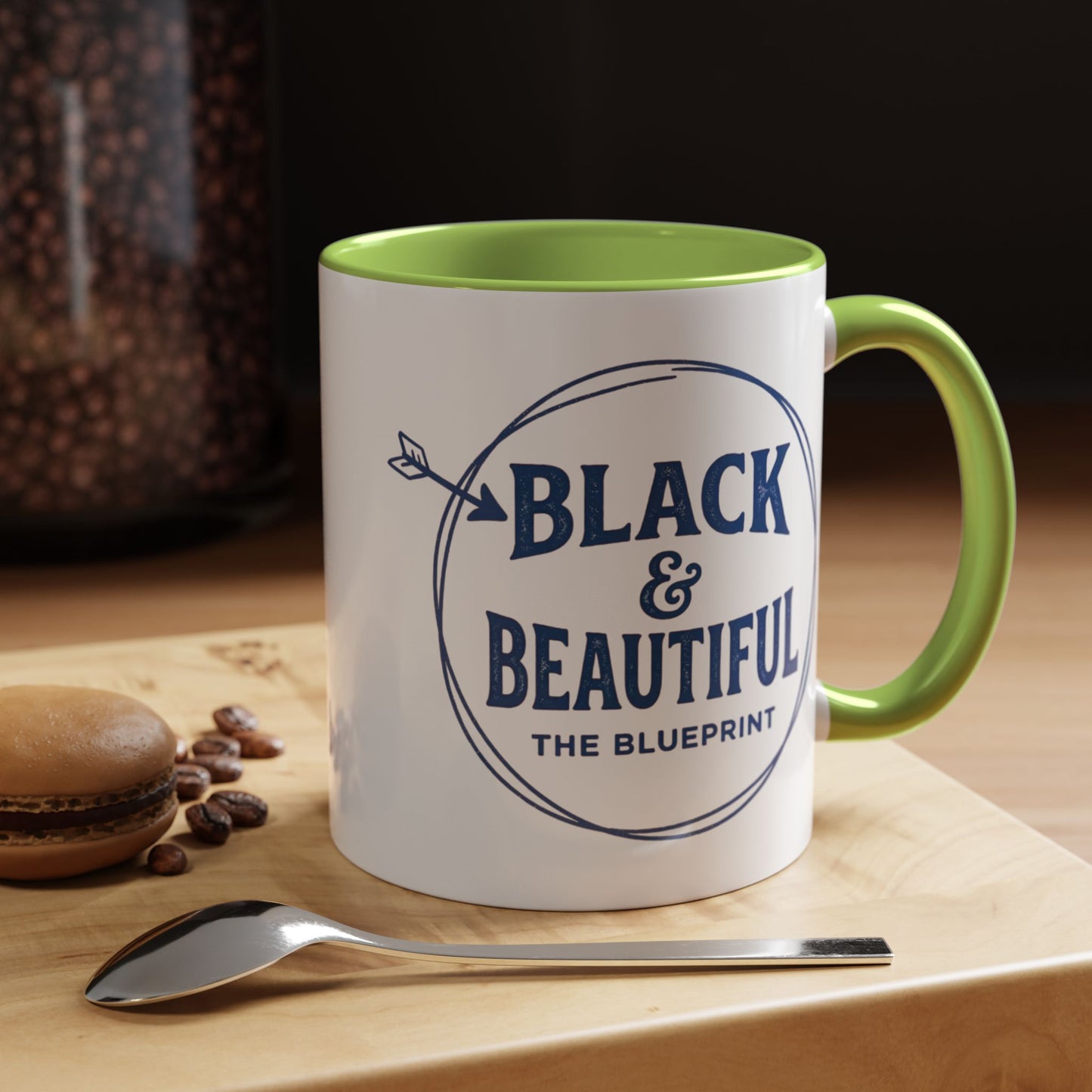 Black & Beautiful: The Blueprint Accent Coffee Mug — Inspirational 11/15oz Ceramic