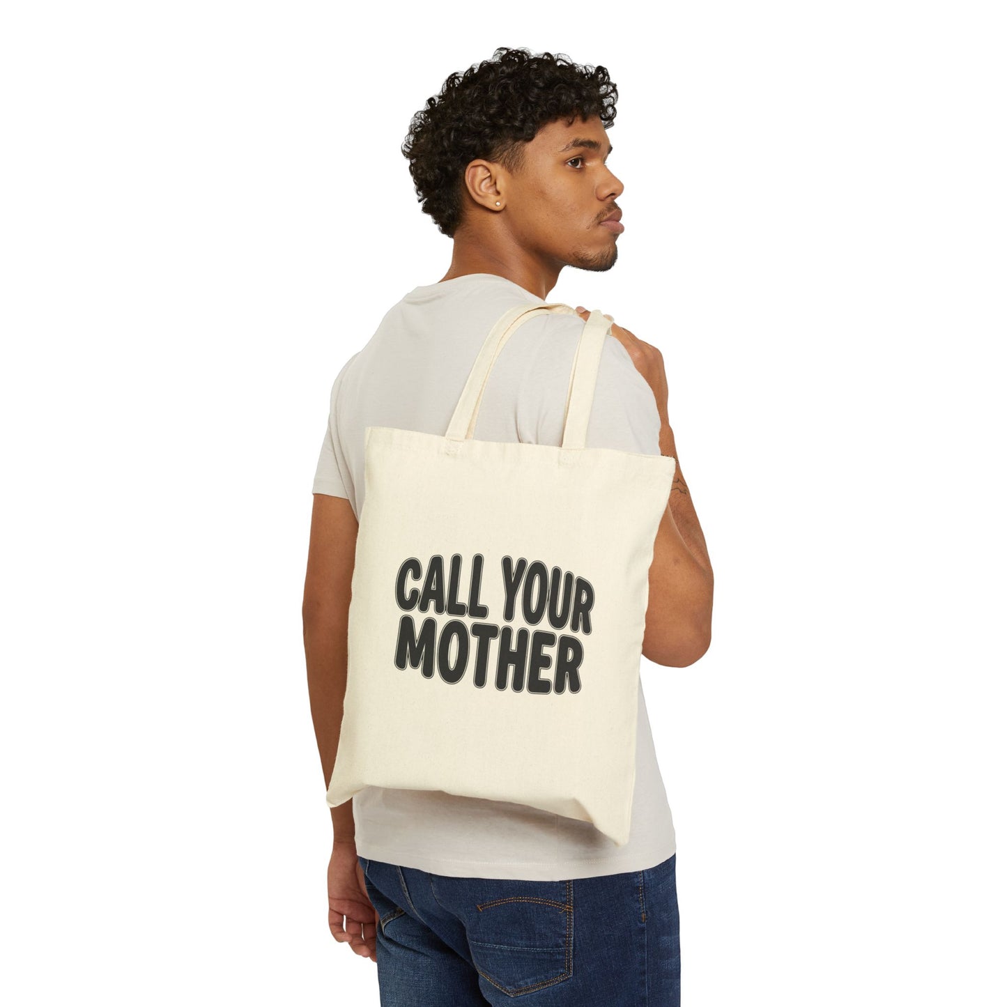 Call Your Mother Tote Bag | Canvas Grocery Market Shopper