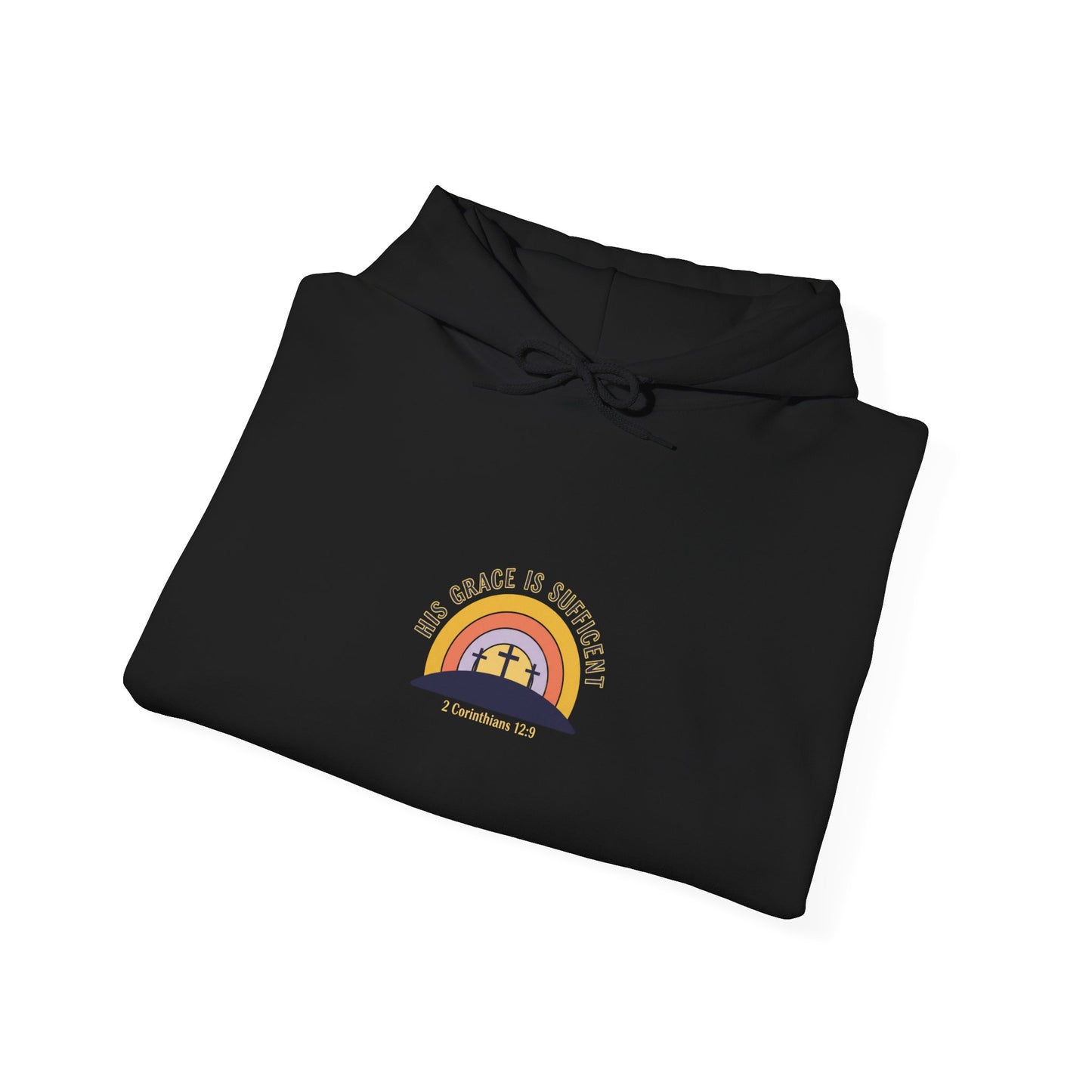 He Is Risen Rainbow Cross Hoodie | Christian Easter shirt, faith-based humor