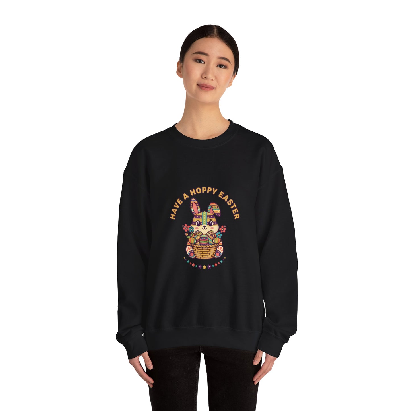 Have a Hoppy Easter Bunny Aesthetic Sweatshirt | pastel spring, vintage Easter
