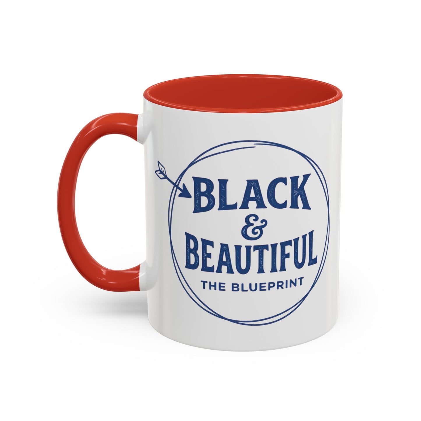 Black & Beautiful: The Blueprint Accent Coffee Mug — Inspirational 11/15oz Ceramic