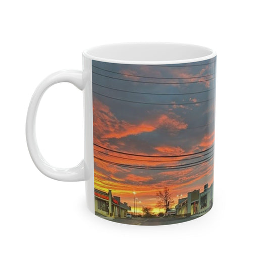 "Maryland Sunrise" Skyline Ceramic Mug — Cityscape Coffee Cup (11oz/15oz)