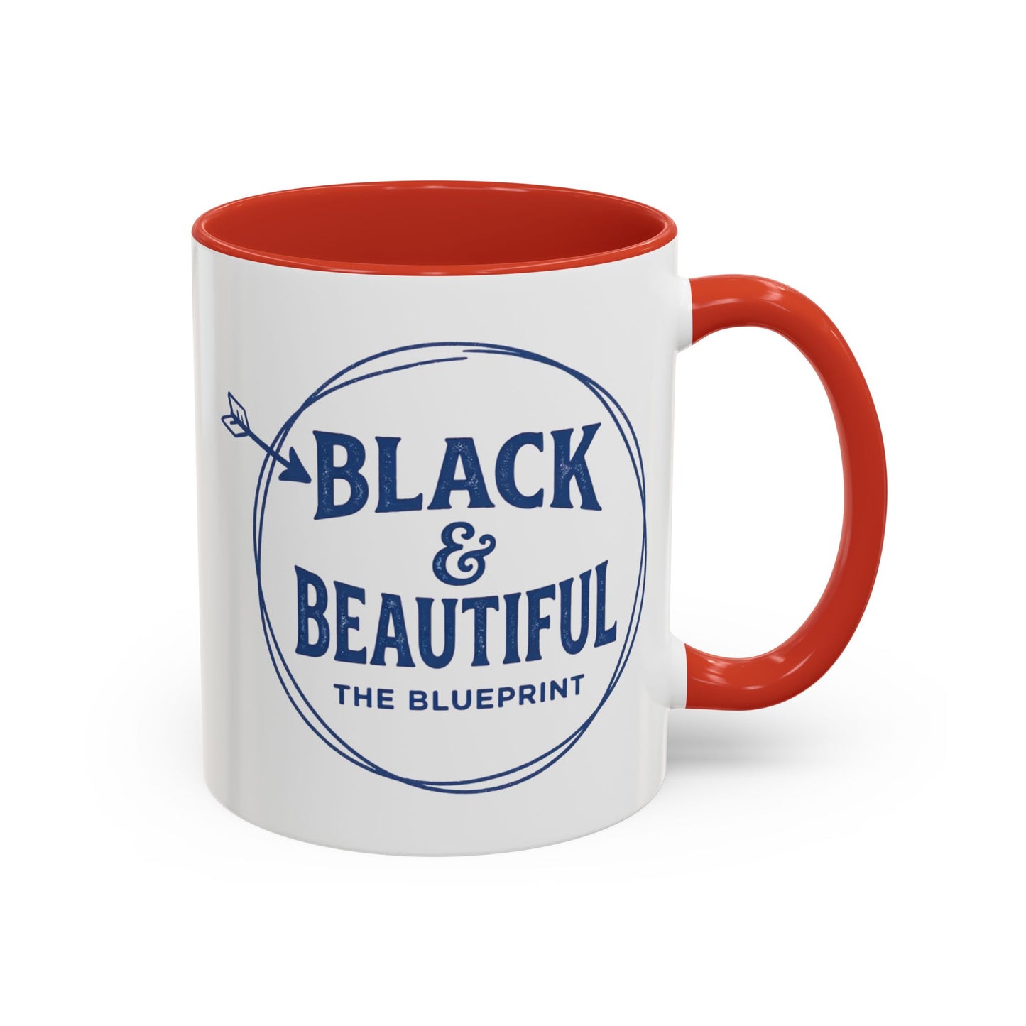 Black & Beautiful: The Blueprint Accent Coffee Mug — Inspirational 11/15oz Ceramic
