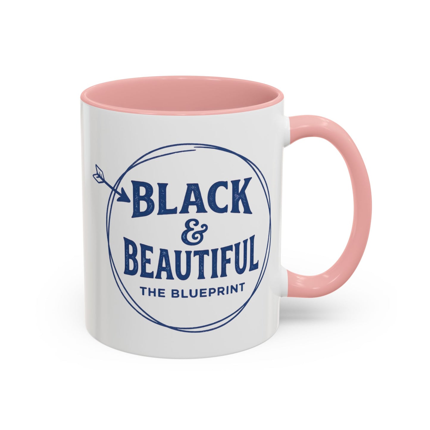 Black & Beautiful: The Blueprint Accent Coffee Mug — Inspirational 11/15oz Ceramic