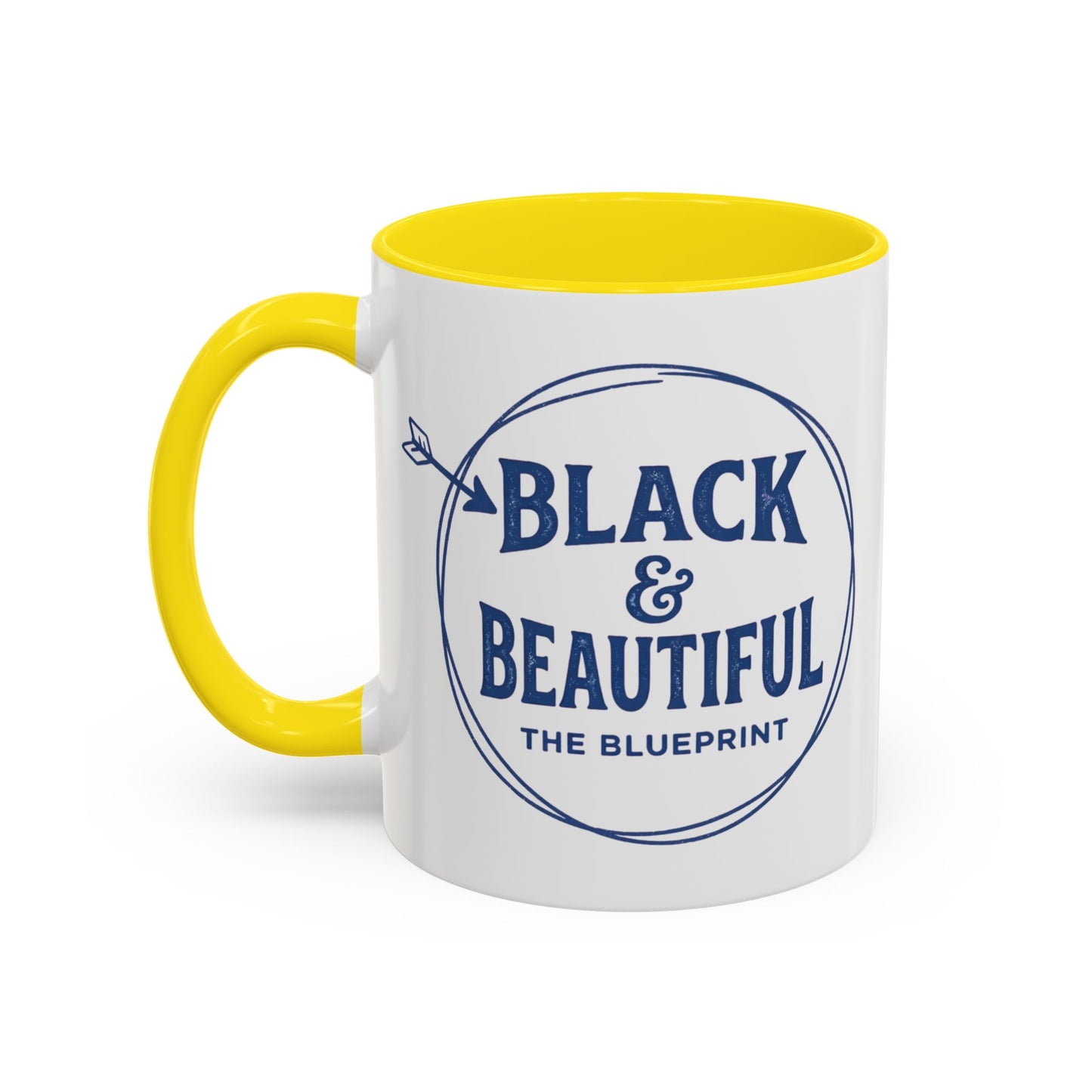 Black & Beautiful: The Blueprint Accent Coffee Mug — Inspirational 11/15oz Ceramic