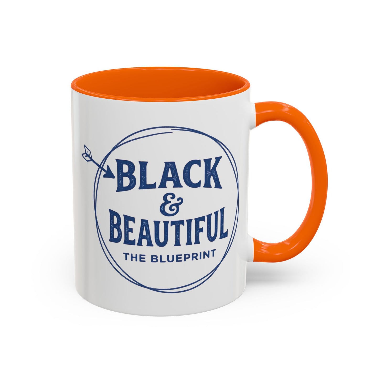 Black & Beautiful: The Blueprint Accent Coffee Mug — Inspirational 11/15oz Ceramic