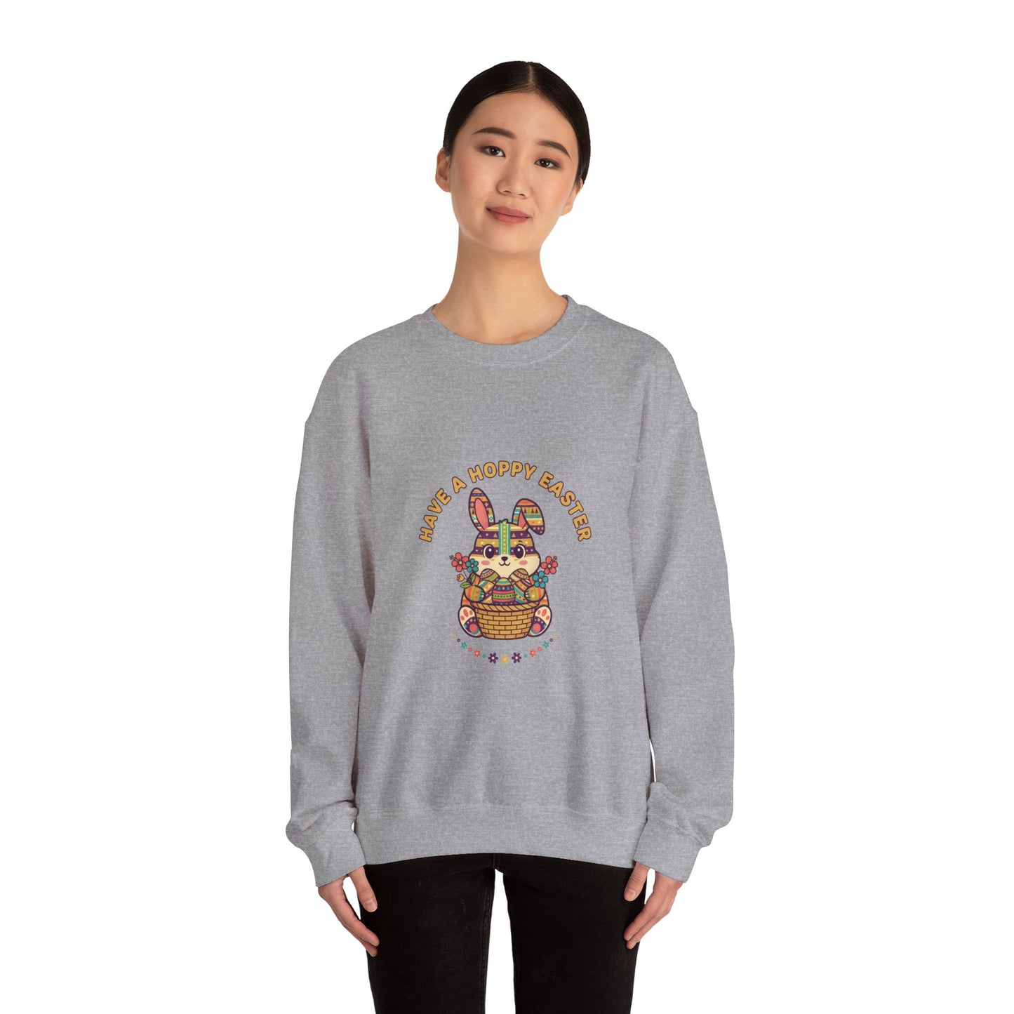 Have a Hoppy Easter Bunny Aesthetic Sweatshirt | pastel spring, vintage Easter