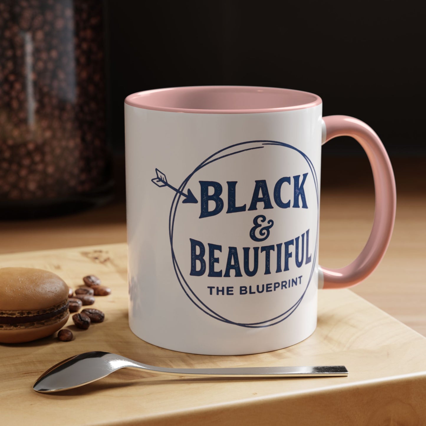 Black & Beautiful: The Blueprint Accent Coffee Mug — Inspirational 11/15oz Ceramic