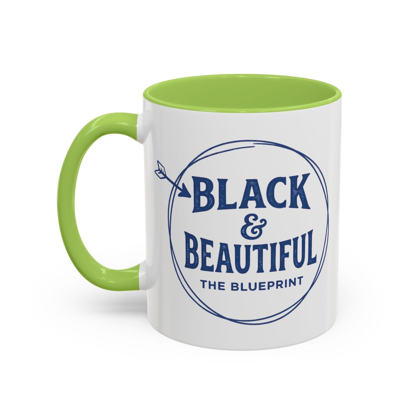 Black & Beautiful: The Blueprint Accent Coffee Mug — Inspirational 11/15oz Ceramic