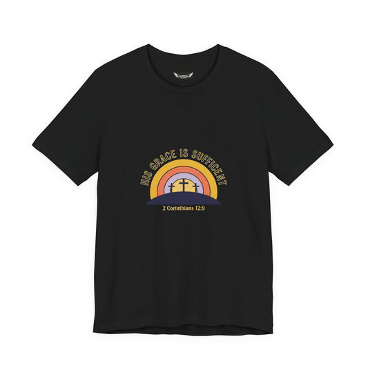 He Is Risen Sunrise Cross Tee | Christian Easter shirt, faith-based humor