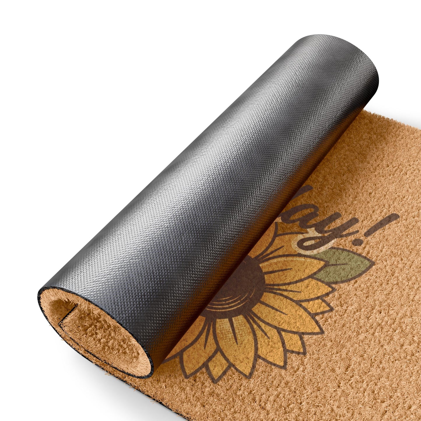 Sunflower "Enjoy Today" Doormat — Cheerful Welcome Mat for Home & Porch